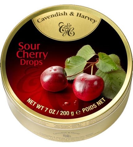 Леденцы Cavendish & Harvey Sour Cherry Drops Вишня 200 г