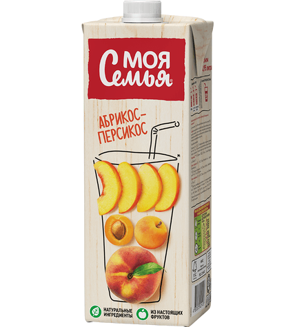 Нектар Моя Семья Абрикос-Персик 950 мл купить