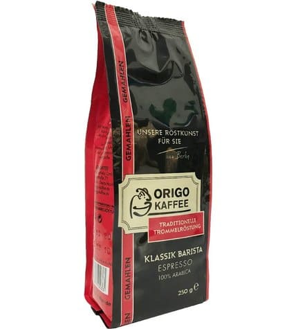 Кофе Origo Kaffee Klassik Barista Espresso молотый 250 г