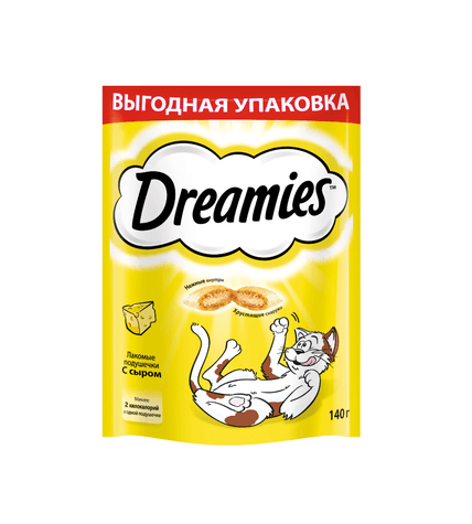 Лакомство для кошек Dreamies с сыром 140 г