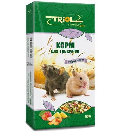 Корм Triol Standard для грызунов с фруктами 500 г