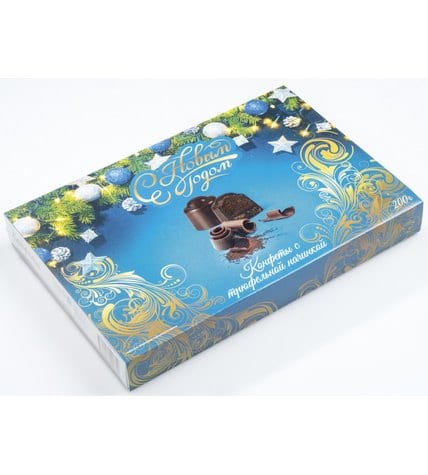 Шоколадные конфеты Aro С Новым годом с трюфельной начинкой 200 г