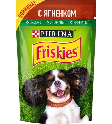 Корм Friskies для взрослых собак с ягненком 85 г
