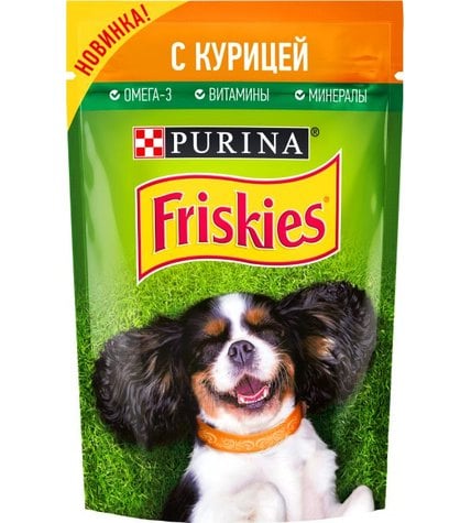 Корм Friskies для взрослых собак с курицей 85 г
