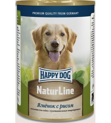 Консервы Happy Dog NaturLine для собак с ягненком и рисом 400 г