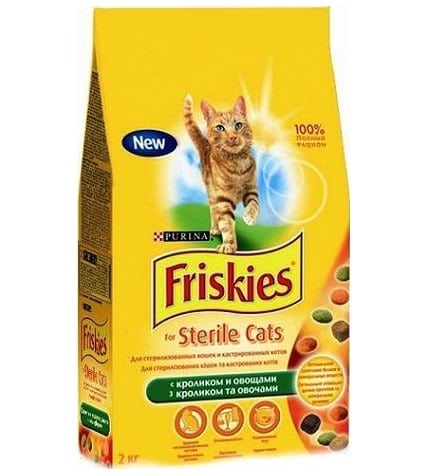 Корм Friskies для кошек кролик сухой