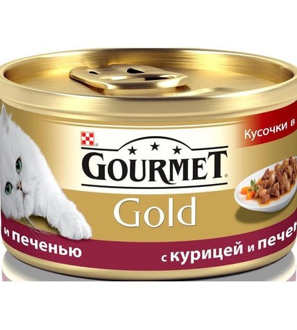 Корм Gourmet Gold для кошек Мусс курица