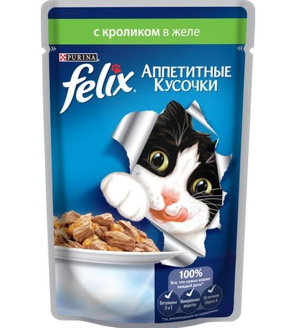 Корм Felix для кошек с кроликом