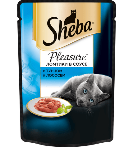 Корм для кошек Sheba Pleasure с тунцом и лососем