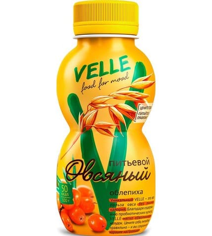 Овсяный напиток Velle облепиха 0,4% 250 мл