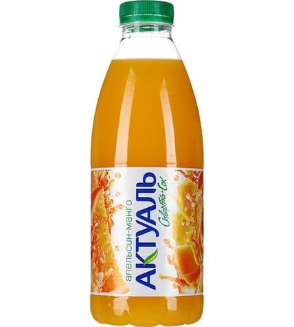 Сывороточный напиток Актуаль апельсин - манго с соком 0% 930 мл