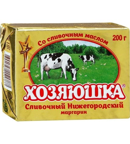 Маргарин Хозяюшка сливочный 60 % 200 г