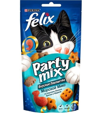 Лакомство Felix Party для кошек mix морской