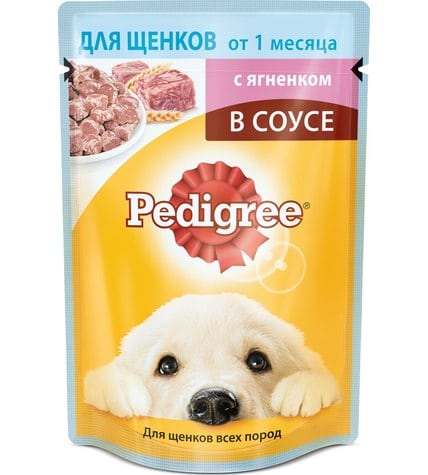 Корм для щенков с ягненком Pedigree