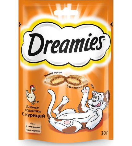 Лакомство для кошек Dreamies с курицей 30 г