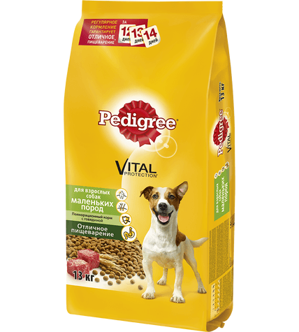 Корм Pedigree Отличное пищеварение для собак маленьких пород сухой