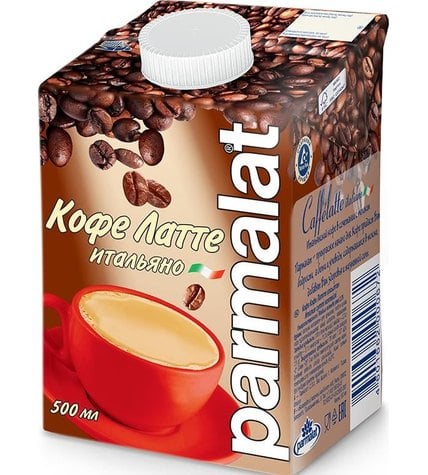 Молочный коктейль Parmalat кофе латте 2,3% 500 мл