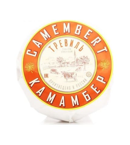Сыр мягкий Тревиль Камамбер Классик с белой плесенью 45% 130 г купить в Москве