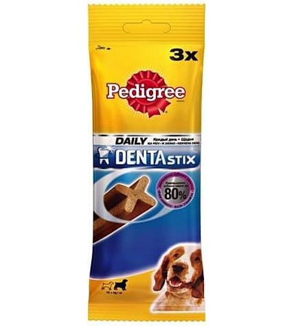 Лакомство Pedigree Dentastix для собак для ухода за зубами