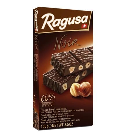 Горький шоколад Ragusa с трюфелем и орехом