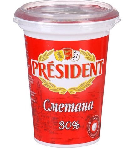 Сметана President 30 % 350 г