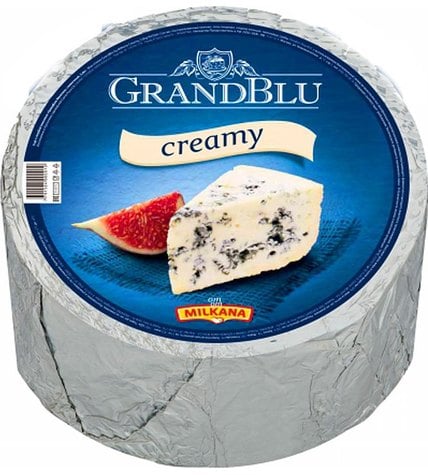 Сыр мягкий Milkana GrandBlu сливочный с голубой плесенью 56% ~ 1,3 кг