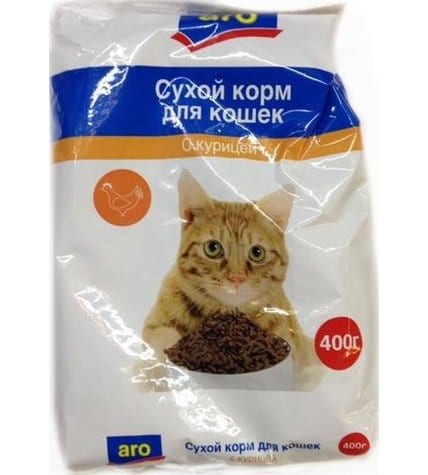 Корм для кошек Aro с курицей сухой 400 г