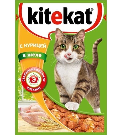Корм для кошек Kitekat с курицей в желе