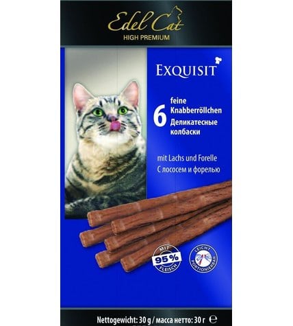 Колбаски Edel Cat лосось и форель для кошек