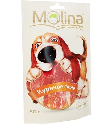 Лакомство Molina Куриное филе для собак