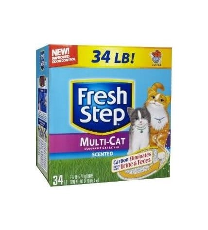 Наполнитель Fresh Step Multi-Cat scented для домов с двумя и более кошками