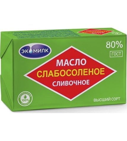 Сливочное масло Экомилк 80 % 180 г