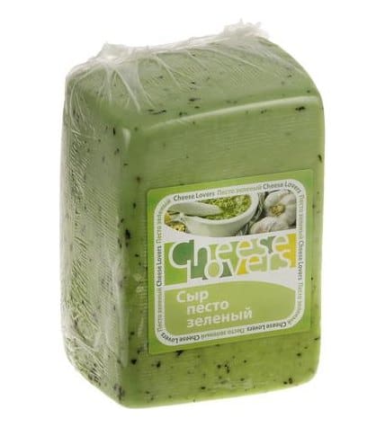 Сыр полутвердый Cheese Lovers Pesto Green 50% ~1 кг