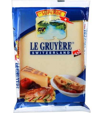 Сыр твердый Le Superbe Le Gruyere 50% 195 г