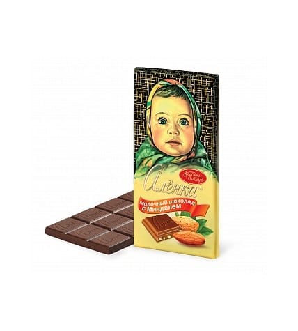 Шоколад Красный Октябрь Аленка с миндалем