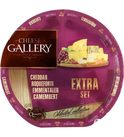 Сырная тарелка полутвердая Cheese Gallery Extra Set 60% 205 г