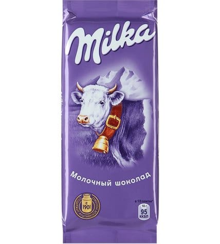 Шоколад Milka молочный с альпийским молоком