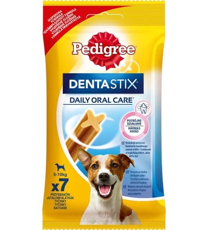 Лакомство Pedigree Denta Stix для собак малых пород по уходу за зубами 