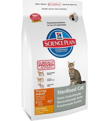 Корм Hill's Science Plan для стерилизованных кошек до 6 лет сухой