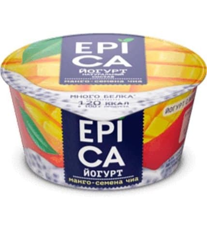 Йогурт Epica манго-семена чиа 5% 130 г