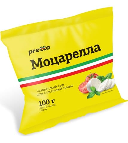 Сыр Pretto Моцарелла Fior di Latte в воде 45% 100 г