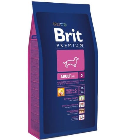 Сухой корм Brit Premium Adult S для взрослых собак мелких пород