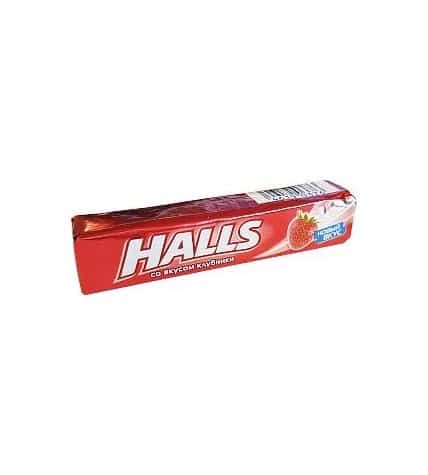 Леденцы Halls со вкусом клубники