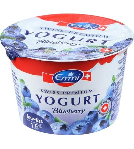 Йогурт Emmi Swiss Premium с черникой 1,5% 100 г