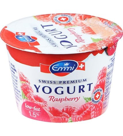 Йогурт Emmi Swiss Premium с малиной 1,5% 100 г
