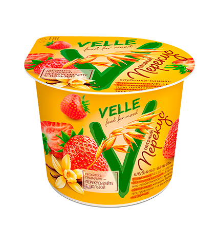 Десерт овсяный Velle клубника-ваниль