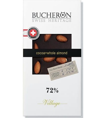 Шоколад Bucheron горький с цельным миндалем