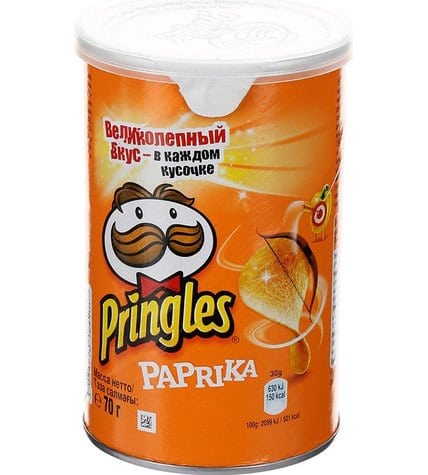 Чипсы Pringles картофельные со вкусом паприки