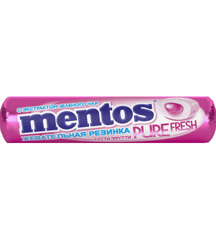 Жевательная резинка Mentos Pure Fresh тутти-фрутти 15,5 г