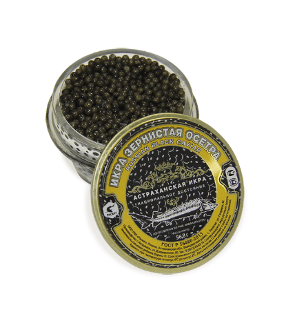 Икра Раскат осетра черная 56,8 г купить